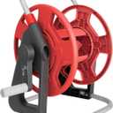 Garden Water Hose Reel Cart,Holds 50-60 Ft of 5/8 Inch Hose, Portable Hose Pipe Holder for Outside