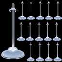 20Pcs Doll Stands Display Holders, Transparent Plastic Mini Doll Display Stand Support for 11 to 13 Inch Dolls, Action Figure Stand Toy Dolls Accessories