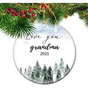 Love You Grandma - Spoiling Grandkids Since Forever Funny Christmas Ornament 2025 (S18)