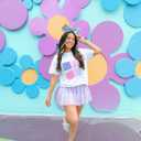 Mouse Ears Headbands for Women Blue Bow Mouse ear Headband Sequin Hairbands Birthdays Party Hair Accessories