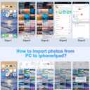 Lightning to USB Camera Adapter Lightning Female USB OTG Cable Adapter for Select iPhone,iPad Models Support Connect Camera, Card Reader, USB Flash Drive, MIDI Keyboard, Grey