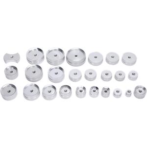 Watch Dies Kit, 25pcs Capping Machine Dies Watchmaker Tools Watch Back Case Closer Dies Watch Press Tool Watch Repair Press Presser Closer Repair Watch Press Tool Set for Watchmaker