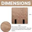 Bunk Bed Ladder Pads 4 Pack - Extra Thick Soft Ladder Covers for Feet Pain Relief, Non-Slip Quilted Padding with Strong Fastener Straps, Ideal for Dorm, Kids Room, RV Ladder (Brown, 10"x10")