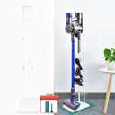 EZ SPARES Vacuum Stand Docking Storage Station,Compatible with Dys V6 V7 V8 V10 V11 V15 DC30 DC31 DC34 DC35 DC58 DC59 DC62 Cordless Vacuum Cleaners,Stable Metal Storage Bracket Holder(White)
