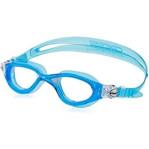 Cressi Adult Comfortable Silicone Swimming Goggles for Indoor Pool and Outdoor Use - Flash: Made in Italy (Blue/Blue)