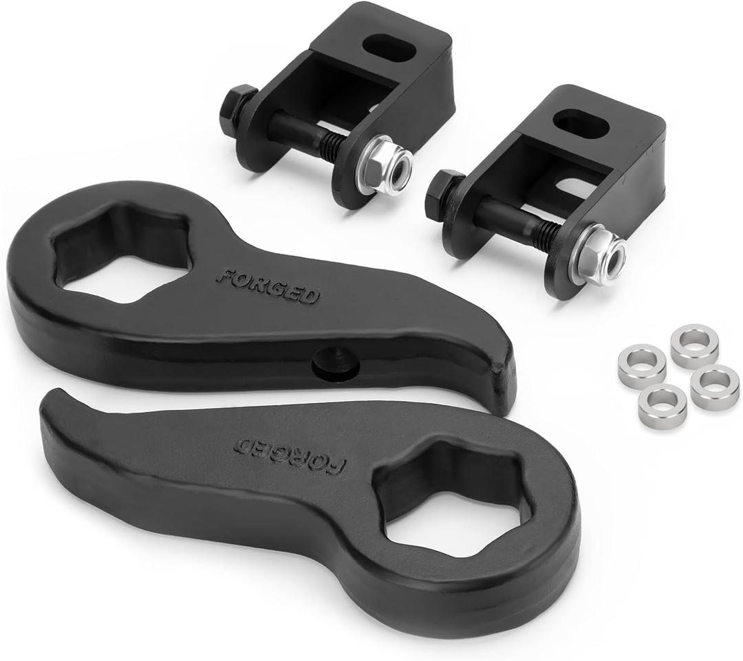 dynofit 1-3" Torsion Keys with Shock Extenders for 2011-2019 Silverado Sierra 2500HD 3500HD, Adjustable 1 to 3 Inch Heavy Duty Solid Leveling Lift Kits