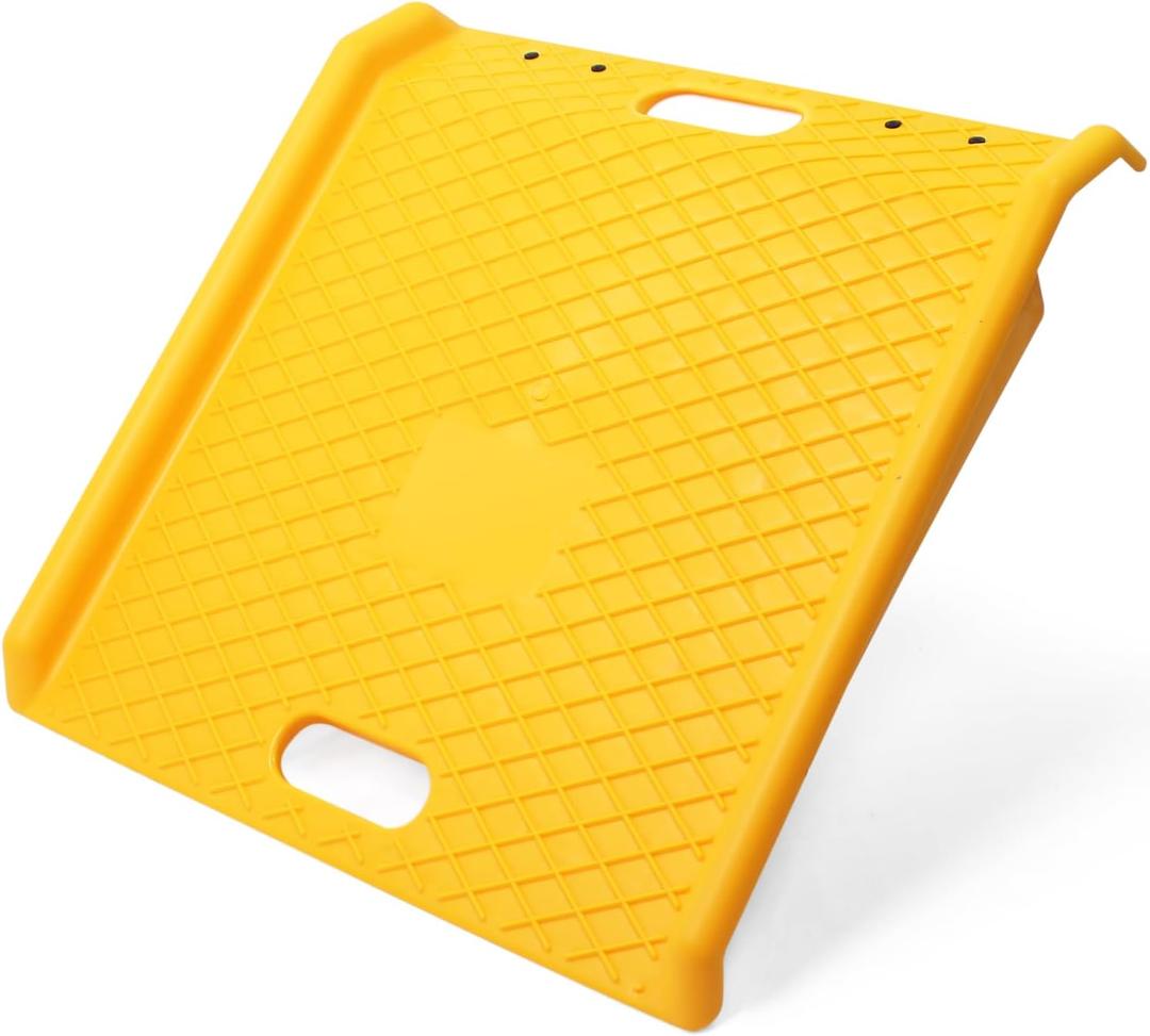 MaxxHaul Portable Curb Ramp 1000 lbs Capacity Heavy Duty Polypropylene Loading Ramp for Furniture Dolly Hand Truck and Moving Cart NonSlip Threshold Ramp for Driveway and Steps (50962)