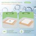 NeuHeils Silicone Super Absorbent Wound Dressing 5''x5'' 10 Packs, Self-Adhesive Waterproof Bandage with Ultrasorb Polymer Pad for Heavy Exudates Wound