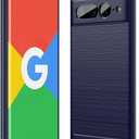 Case Compatible with Google Pixel 7 Pro Case Carbon Fiber Texture Design Cover Anti-Scratch Shock Absorption Case Made for Google Pixel 7 Pro Case (2022) (Blue)