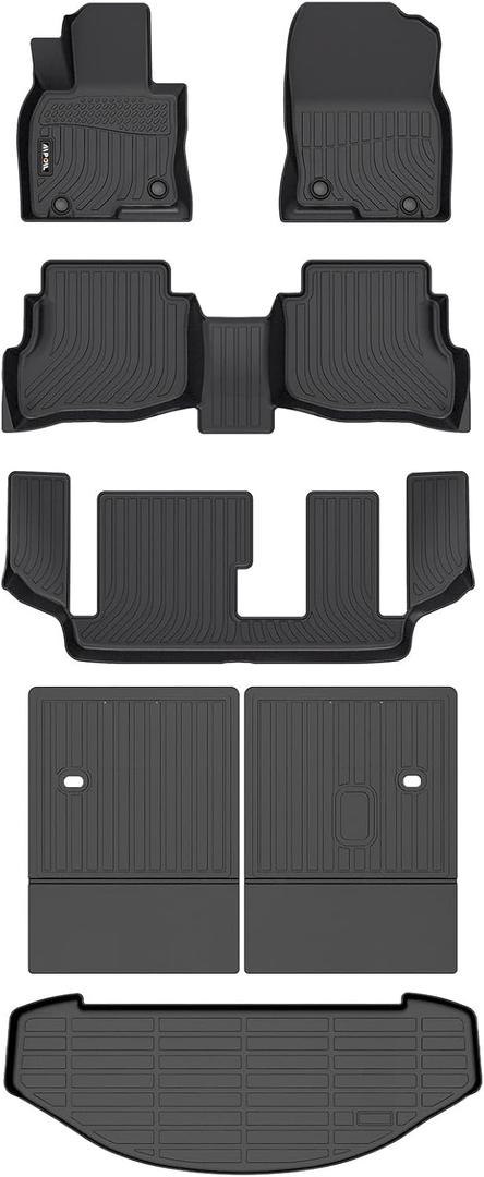AIPOILTPE Floor mats Custom for 2016-2023 CX9 (for 7 Seats) | All-Weather | Easy to Clean | All-Round ProtectionFull Set Automobile mats Accessories.