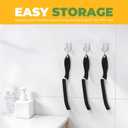 Cleaning Brush, 5 Pcs Hard Bristle Crevice Cleaning Brush, Grout Brush, Scrub Brush for Tile Grout Crevice, Gap Cleaning Tools for Bathroom Kitchen Toilet Window Track (5, Black)