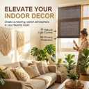 Bamboo Blinds for Interior Windows, Custom Bamboo Shades for Indoor Windows, Roller Shades for Indoor Window and Outdoor Patio, Decks, Porches, Backyards,  F, 36"W x 72"H
