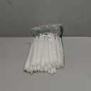 Candles Set of 25 White Unscented and Smokeless Taper Candles Long Burning, Paraffin Wax with Cotton Wicks