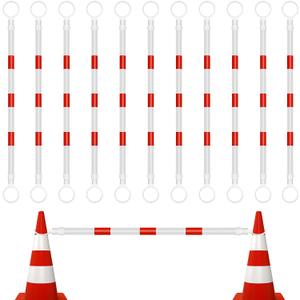 Huwena Retractable Traffic Cone Bar from 4ft to 7.2ft Lightweight Bars Traffic Barricade Road Cone Connecting Rod Expandable Safety for Road Parking Use
