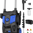 Electric Pressure Washer - 1300PSI Max 1.2 GPM with 20FT Hose, 35FT Cord, Blue
