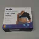 REVIX Shoulder Ice Pack Wrap for Rotator Cuff and Arm, Reusable Gel Cold Wrap with Compression for Targeted Area, Soothing Discomfort & Fatigue, Easy to Put On & Take Off, Flexible Fit for Men & Women, Size: Standard