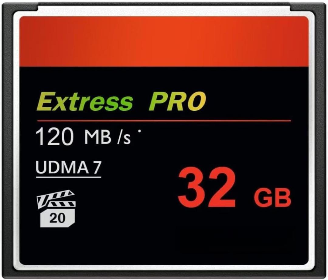 32GB UDMA Speed Up to 120MB/s.for Professional Photographer Enthusiast Camera CF Memory Card