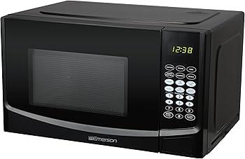 Emerson MW9255B, 0.9 CU. FT. 900 Watt, Touch Control, Black Microwave Oven