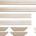 DIY Solid Wood Canvas Frame Kit with Stretch Bar - Customized Wooden Art Frames for Paintings - Easy-to-Build Canvas Stretching System - Wall Art & Oil Painting Accessories (16" x 20")