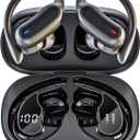 Wireless Earbuds, Bluetooth 5.4 Headphones, True Wireless Stereo Earphones with IPX7 Waterproof, Noise Cancelling Mic, Fast Charging and Comfort Fit Ear Buds for Sports/Workouts - Black