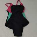 Beautikini Period Swimwear One Piece Racerback Training Bathing Suit Women Period Swimsuits for Teen Girls Ages 11-14 (X-Small, Raspberry Smoothie)