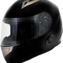 Milwaukee Helmets H510 Gloss Black Chit-Chat Full Face Wireless Motorcycle Helmet-Stream Music-Phone Calls (Medium)