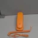 V BESTLIFE Home Office Portable Thin Telephone, Single Line Corded Desk Phone,Orange, for Homes, Offices, Companies, Hotels