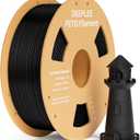 DEEPLEE PETG 3D Printer Filament 1.75mm 1KG, Dimensional Accuracy +/- 0.02 mm, High Toughness & Impact Resistance PETG Filament Fits FDM 3D Printers, Black