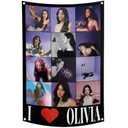 Olivia Flag 2X3 Feet Wall Flag for Bedroom University Dormitory Bar Balcony Girl Room Yard Decor,with 4 Brass Grommets, Pack of 30