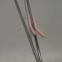 Metal Straw with Silicone Tip for 40oz Stanley Cup, 2 Pcs Stainless Steel Straws Replacement for Stanley 40 oz Adventure Quencher Travel Tumbler Cup, 1 Straw Brush (Light Pink)