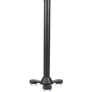 Paper Towel Holder Countertop, Black Standing Paper Roll Holder for Kitchen, Stainless Steel Standing Paper Towel Holder with Suction Cup Base, Easy One-Handed Tear (Black)