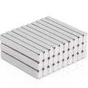 MAGXCENE 30pcs Strong Rare Earth Magnets Bar, Small Rectangular Neodymium Magnets Heavy Duty for Crafts, Refrigerator Kitchen Tool Storage Industrial, 25x4x3 mm