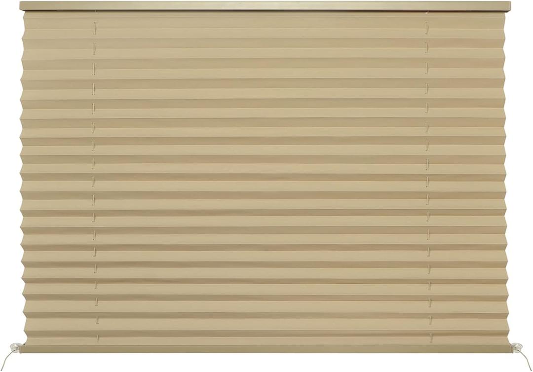 NOVINO RV Blinds for Camper Window,RV Window Shades Camper Blinds for Travel Trailer,Pleated Shade for Motorhome Motor Coach-38 W x 24" L
