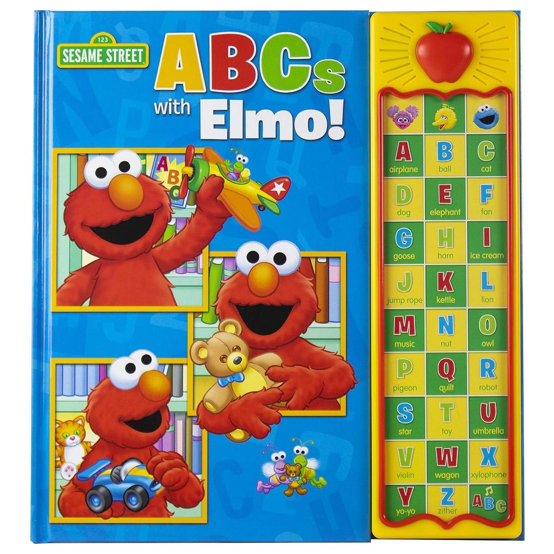 Sesame Street - ABCs with Elmo! 30 Button Sound Book Great for Learning First Words and the Alphabet - PI Kids