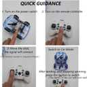 RC Drone Car Mini RC Drone & Flying Car, Remote Control Quadcopter with One Key Take Off/Landing, LED Lights, Easy to Fly Toy Drones for Kids 8-12