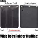 2pcs/Set Universal Heavy Duty Rubber Mud Flaps Car Pickup SUV Vans minivans Light Trucks RVs SUVs Semi-Truck Motor Home 4x4 4WD Off-Road Splash Guards Mudflaps Mudguards Dirty Traps 15x12