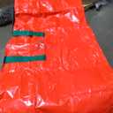 KRYSTY Christmas Tree Storage Bag - Fits Up to 7.5 Foot Xmas Holiday Tree, Zippered Bag, Carry Handles, Durable Waterproof Material, Protects Against Dust and Moisture, Red