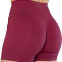 Woman Gym Shorts, Size Small, Push Up Shorts, Burgundy