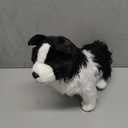 Simulation Border Collie Plush Toy - Realistic Standing Border Collie Puppy Dog Stuffed Animal Cute Dog Pet Toy, Gift Toys for Kids Birthday Christmas Halloween, Home Decor