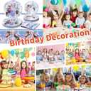 Cute Cartoon Birthday Decoration Supplies, Including 9 and 7 Paper Plates, Tablecloth and Napkins for 20 Guests. Birthday Tableware Sets for Boys and Girls