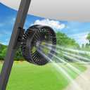 Golf Cart Portable Fan Accessories: Rechargeable Magnetic Base Battery Operated Powered Fan 3 Speeds Strong Airflow Gifts for Men Dad Husband Women