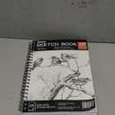 FIXSMITH 9"X12" Sketch Book | 100 Sheets (68 lb/100gsm) Spiral Sketchbook | Acid Free Drawing Paper | Sketch Pad for Kids,Beginners,Artists & Professionals| Bright White (Black)