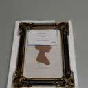 Sunlit Vintage Picture Frame 5x7 Inch, Luxury Antique Photo Frames with Glass Front, Photo Display, Tabletop Wall Hanging, Gift Ideas, Black and Gold