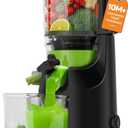 Cold Press Juicer with 5.5" Mega Mouth & Large Feed Chute, Juicer Machines for Whole Fruits & Vegetables, Professional Slow Masticating juicer for Batch Juicing, High Juice Yield Easy to Clean