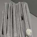 FinishingBo Large 11x11 Inch Cube Storage Bins with Cotton Handles for Closet, Shelves, Clothes, Towel (Gray-6 Pack)