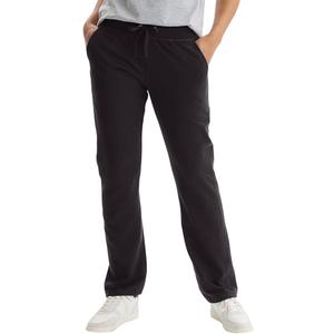 Womens French Terry Pants, Pocket Lounge Pants for Women, Lighter-Than-Fleece Loungewear, M, Black