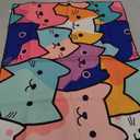 Cat Rug for Girls Bedroom - Cartoon Carpet for Kids Room Cute Cat Rugs Room Decor Colorful Anime Rug with Animal Printed, 2.5x4 Feet