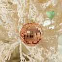 WDS WONDROUS Christmas Disco Ball Ornaments Set of 12  3.14 Colorful Xmas Tree Decorations with Iridescent Laser Effect, Glass Christmas Ornaments for Indoor Party Decor Holiday