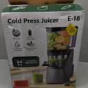 EanOruus Juicer Machines, 3-in-1 Cold Press Juicer with 6.5" Extra Large Chute, 100oz Large Capacity, AC Motor, Makes Juice, Nut Milk & Sorbet, Premium Gray