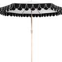 9Ft Elegant Valance Patio Umbrella, Outdoor Umbrellas for Patio with Auto-Tilt and Crank System, Table Umbrella for Outdoors, Poolside, Beach, Backyard